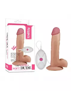 9" The Ultra Soft Dude Flesh Vibrátor Realisztikus vibrátorok Lovetoy