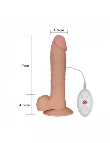 9" The Ultra Soft Dude Flesh Vibrátor Realisztikus vibrátorok Lovetoy