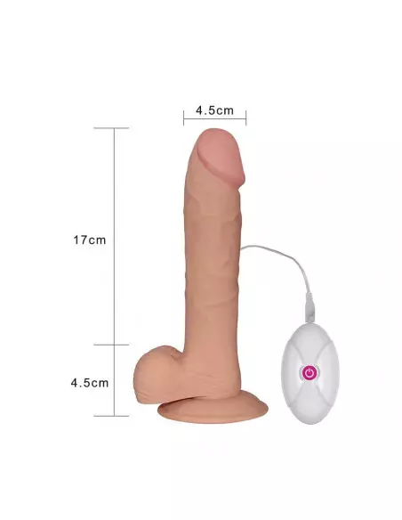 9" The Ultra Soft Dude Flesh Vibrátor Realisztikus vibrátorok Lovetoy