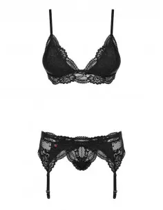 3 db-os Szett S/M Fekete Együttesek Obsessive