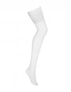 810-STO-2 stockings white S/M Harisnyák - Harisnyatartók Obsessive