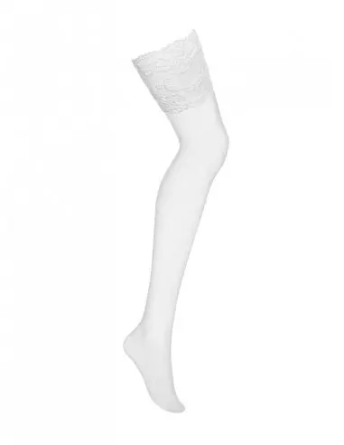 810-STO-2 stockings white S/M Harisnyák - Harisnyatartók Obsessive
