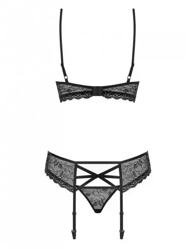 3 db-os Szett S/M Fekete Együttesek Obsessive