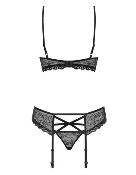 3 db-os Szett S/M Fekete Együttesek Obsessive