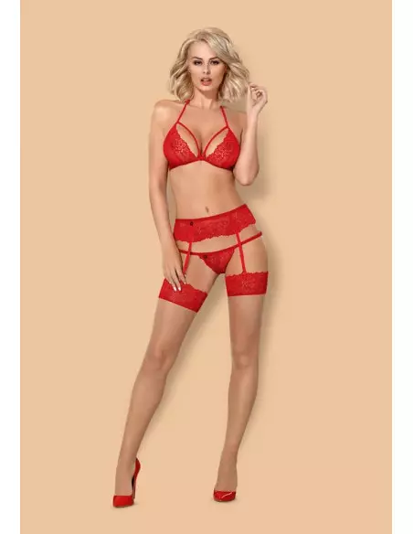 3 db-os Szett S/M Vörös Együttesek Obsessive