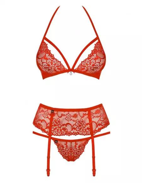 3 db-os Szett S/M Vörös Együttesek Obsessive