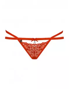 838-THO-3 Tanga Vörös S/M Női fehérneműk Obsessive