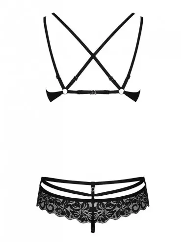 2 db-os Szett S/M Fekete Együttesek Obsessive