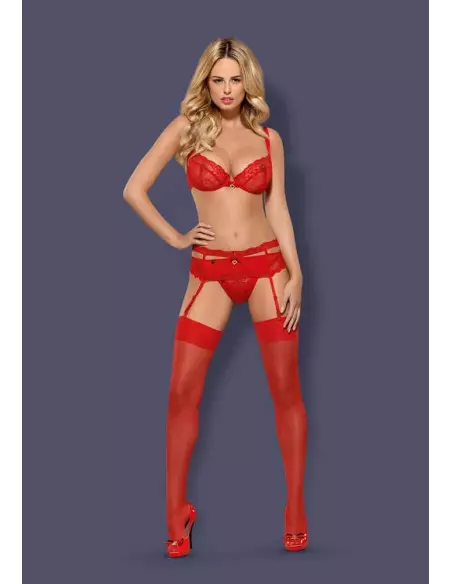 Heartina 3 db-os Szett L/XL Vörös Együttesek Obsessive