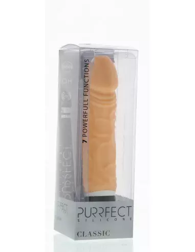Purrfect Silicone Classic 6.5 inch Flesh Vibrátor Realisztikus vibrátorok Seven Creations