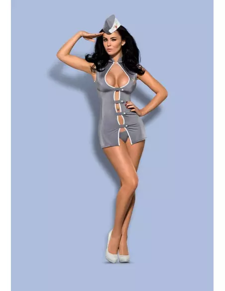 Stewardess Jelmez 3 db-os Szett S/M Kosztümök - Jelmezek Obsessive