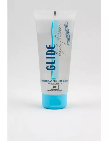 HOT Glide Liquid Pleasure - waterbased lubricant 100 ml Vízbázisú síkosítók Hot