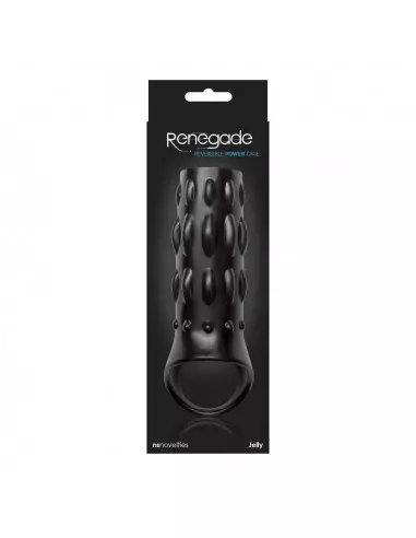 Renegade Reversible Power Cage Black Mandzsetta Péniszgyűrűk - Mandzsetták NS Toys