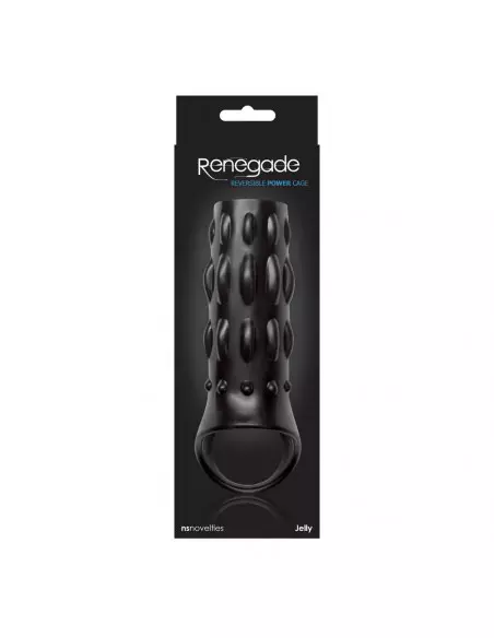Renegade Reversible Power Cage Black Mandzsetta Péniszgyűrűk - Mandzsetták NS Toys