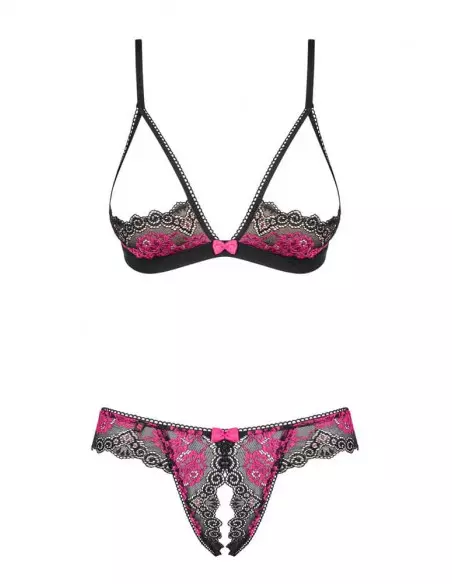 Tulia 2 db-os Szett S/M Fekete-Lila Együttesek Obsessive