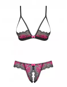 Tulia 2 db-os Szett L/XL Fekete-Lila Együttesek Obsessive