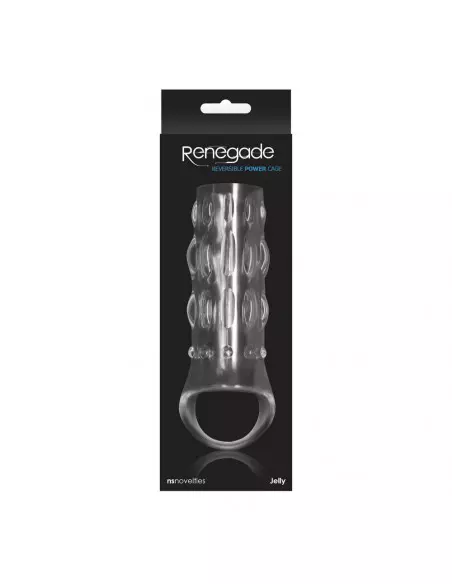 Renegade Reversible Power Cage Clear Mandzsetta Péniszgyűrűk - Mandzsetták NS Toys