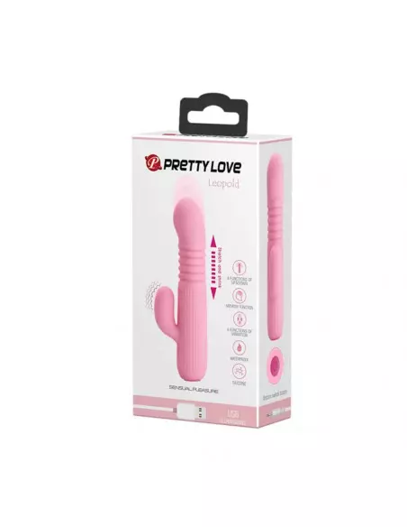 Pretty Love Leopold Baby Pink Vibrátor Nonfiguratív vibrátorok Pretty Love
