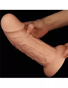9.5'' Realistic Curved Dildó Flesh Dongok - Dildók Lovetoy 2
