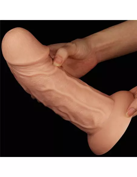 9.5'' Realistic Curved Dildó Flesh Dongok - Dildók Lovetoy