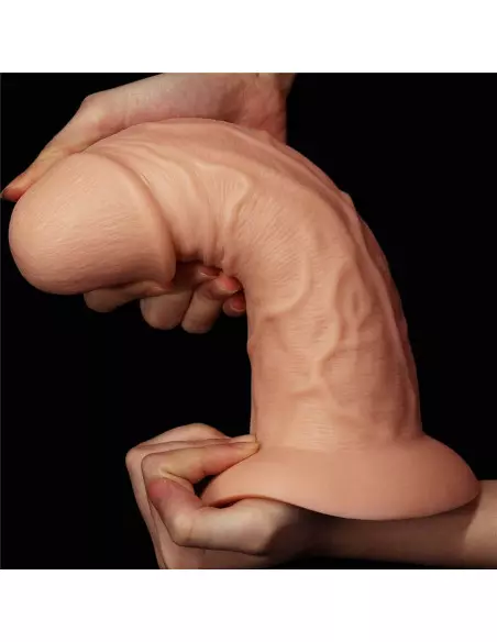 9.5'' Realistic Curved Dildó Flesh Dongok - Dildók Lovetoy