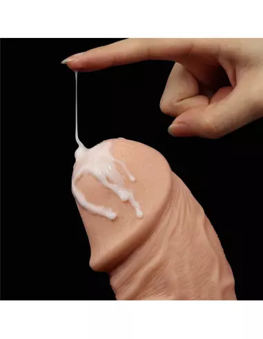 9.5'' Realistic Curved Dildó Flesh Dongok - Dildók Lovetoy