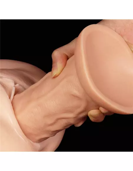 9.5'' Realistic Curved Dildó Flesh Dongok - Dildók Lovetoy
