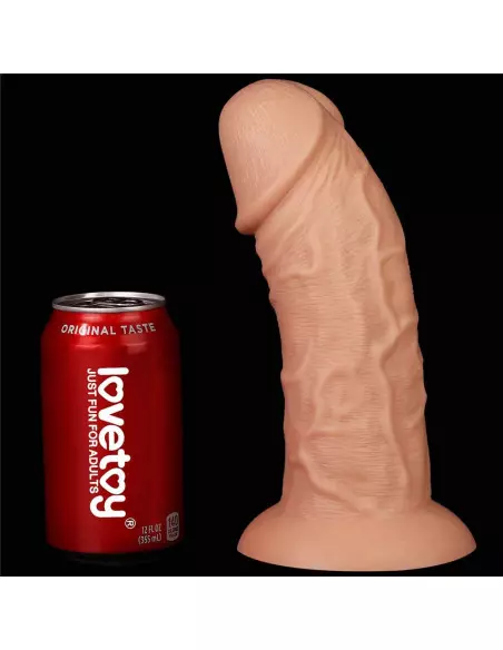 9.5'' Realistic Curved Dildó Flesh Dongok - Dildók Lovetoy