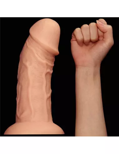 9.5'' Realistic Curved Dildó Flesh Dongok - Dildók Lovetoy