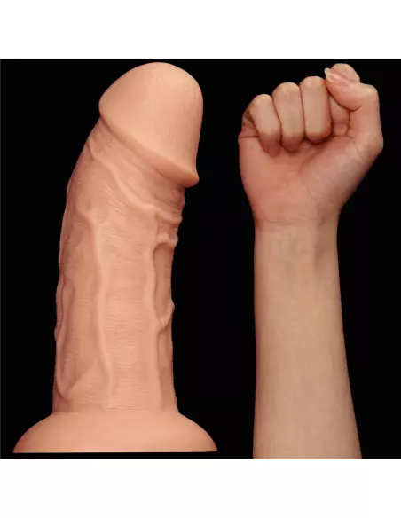 9.5'' Realistic Curved Dildó Flesh Dongok - Dildók Lovetoy