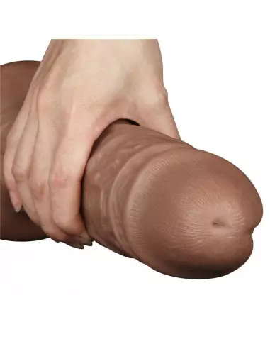 10.5'' Realistic Chubby Dildó Brown Dongok - Dildók Lovetoy