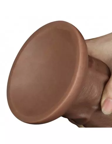 10.5'' Realistic Chubby Dildó Brown Dongok - Dildók Lovetoy