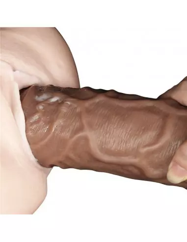 10.5'' Realistic Chubby Dildó Brown Dongok - Dildók Lovetoy