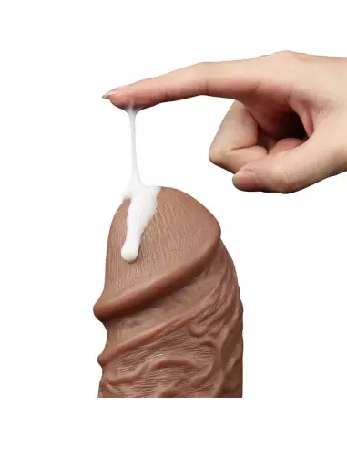 10.5'' Realistic Chubby Dildó Brown Dongok - Dildók Lovetoy