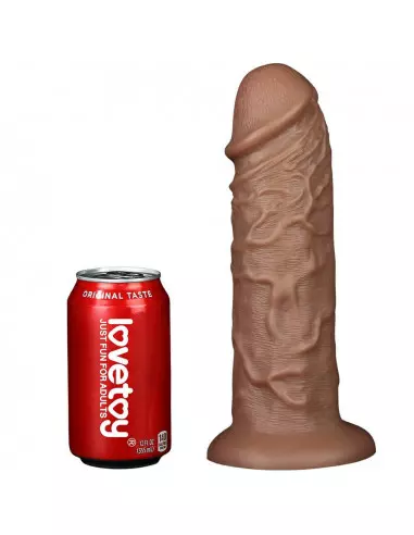 10.5'' Realistic Chubby Dildó Brown Dongok - Dildók Lovetoy