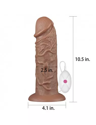 10.5'' Realistic Chubby Dildo Brown Vibrátor Realisztikus vibrátorok Lovetoy