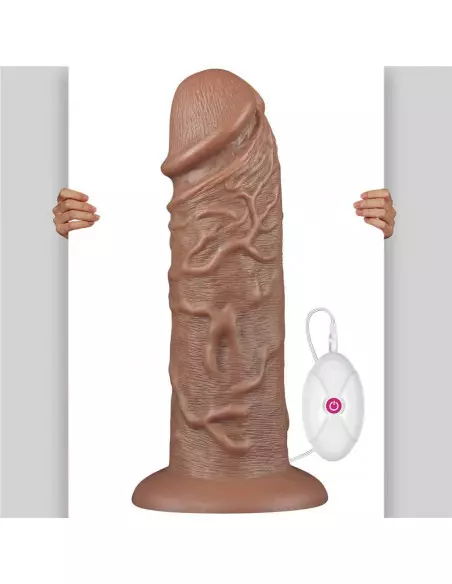 10.5'' Realistic Chubby Dildo Brown Vibrátor Realisztikus vibrátorok Lovetoy