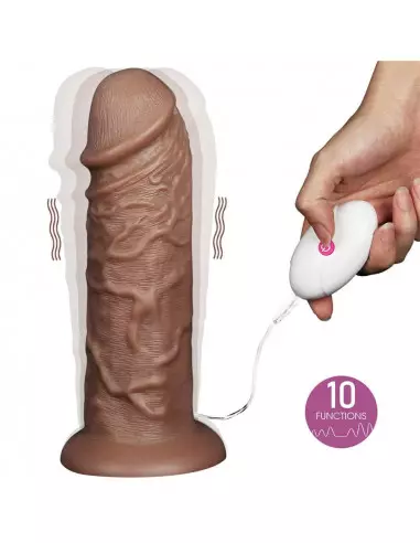 10.5'' Realistic Chubby Dildo Brown Vibrátor Realisztikus vibrátorok Lovetoy
