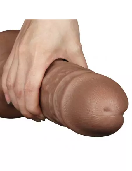10.5'' Realistic Chubby Dildo Brown Vibrátor Realisztikus vibrátorok Lovetoy