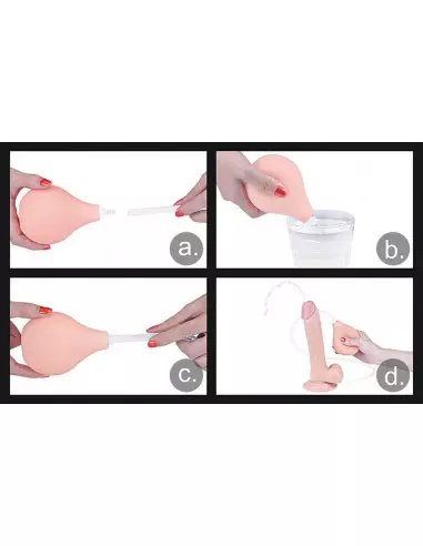 9'' Squirt Extreme Dildó Flesh Dongok - Dildók Lovetoy