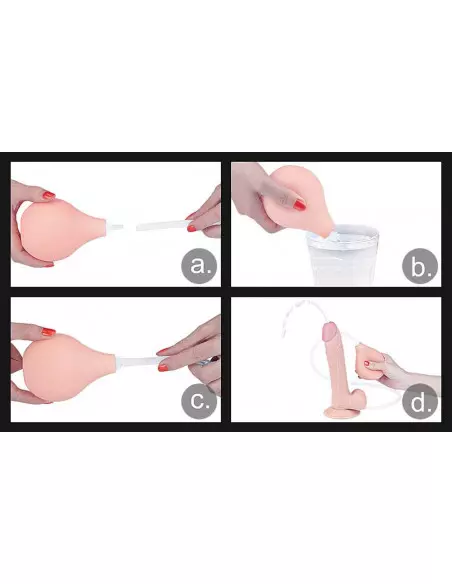 9'' Squirt Extreme Dildó Flesh Dongok - Dildók Lovetoy