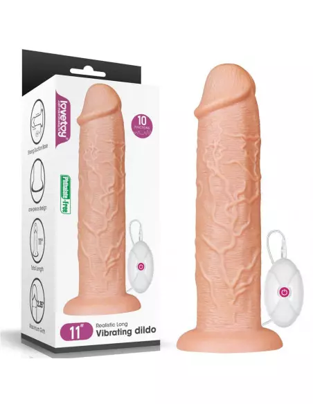 11'' Realistic Long Dildo Flesh Vibrátor Realisztikus vibrátorok Lovetoy