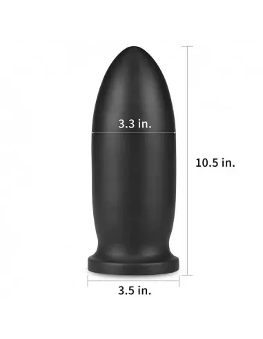 9" King Sized Anal Bomber Black Fenékdugó Fenékdugók Lovetoy