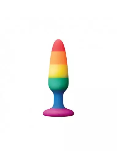 Colours - Pride Edition - Pleasure Plug - Small -Rainbow Fenékdugó Fenékdugók NS Toys