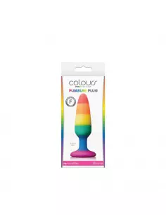 Colours - Pride Edition - Pleasure Plug - Small -Rainbow Fenékdugó Fenékdugók NS Toys