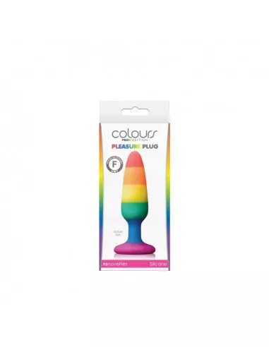 Colours - Pride Edition - Pleasure Plug - Small -Rainbow Fenékdugó Fenékdugók NS Toys