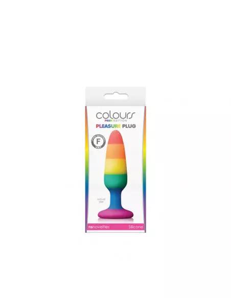 Colours - Pride Edition - Pleasure Plug - Small -Rainbow Fenékdugó Fenékdugók NS Toys
