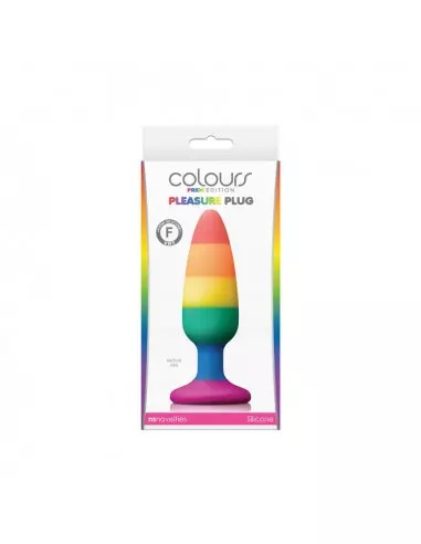 Colours - Pride Edition - Pleasure Plug - Medium -Rainbow Fenékdugó Fenékdugók NS Toys