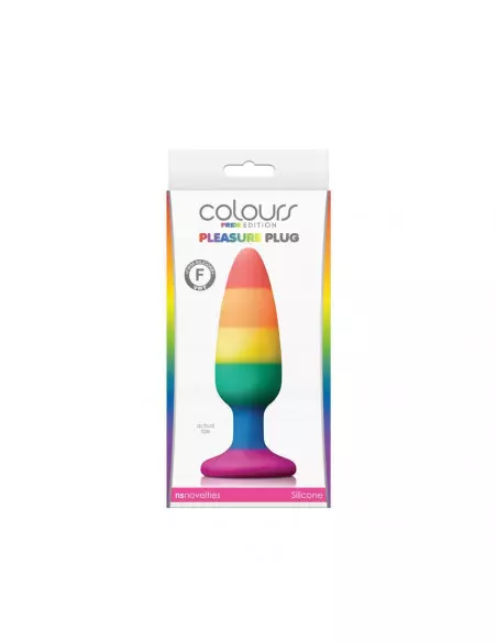 Colours - Pride Edition - Pleasure Plug - Medium -Rainbow Fenékdugó Fenékdugók NS Toys
