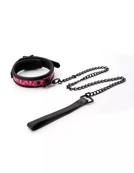 Sinful - 1'' Collar - Pink Nyakörv Pórázzal Nyakörv és póráz NS Toys